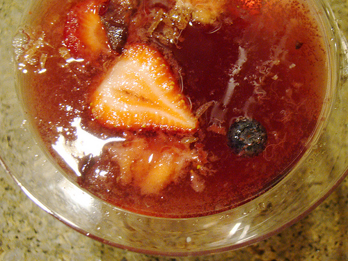 Sangria fasies et framboises